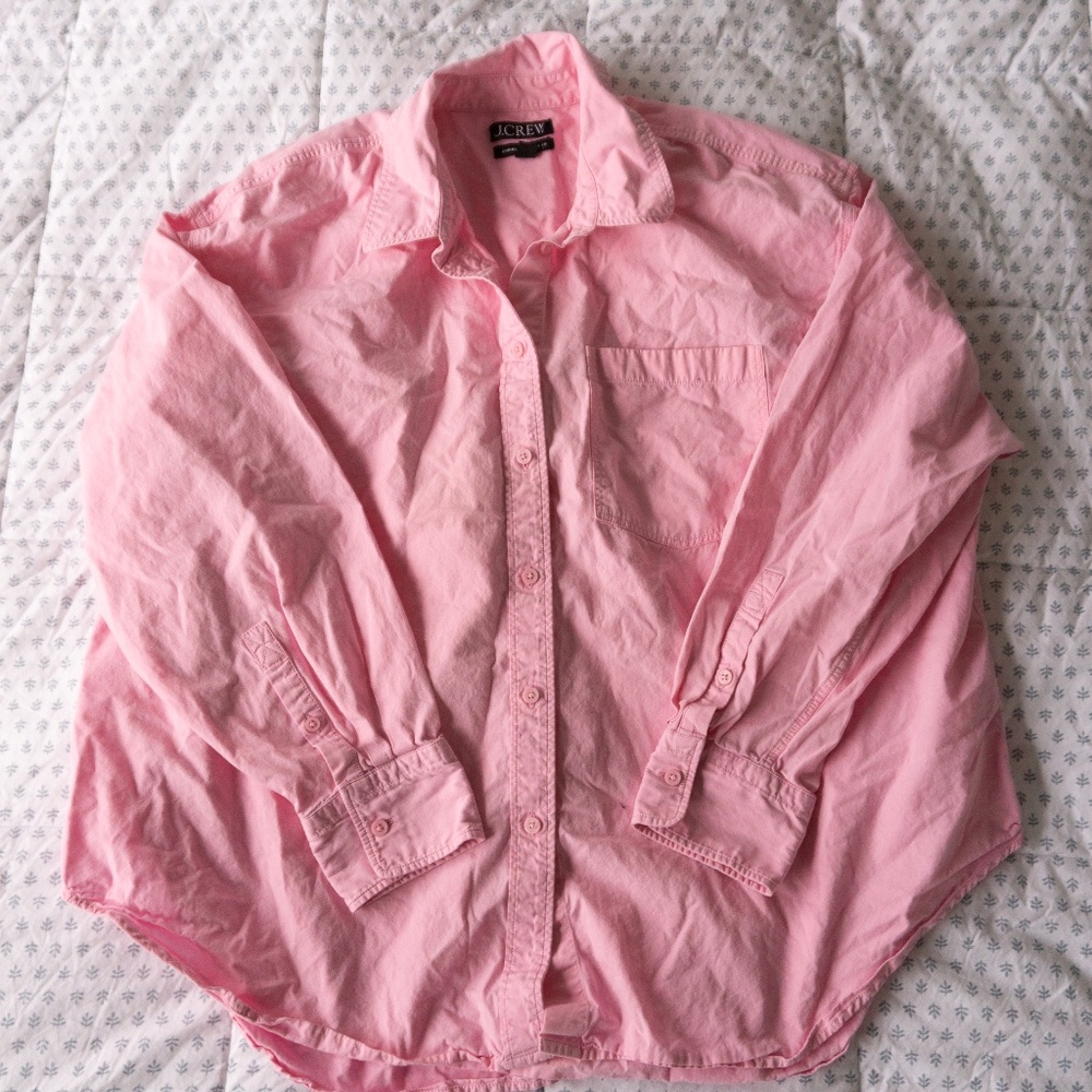 J.Crew Étienne Oversized Shirt in Lightweight Oxford: Size Large (L)